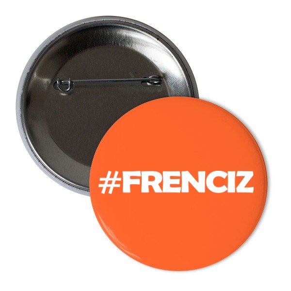 Odznáček  s potiskem Placka FRENCIZ bílé logo