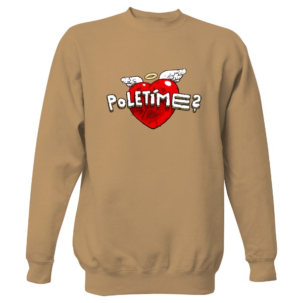 Mikina bez kapuce Unisex s potiskem Srdce